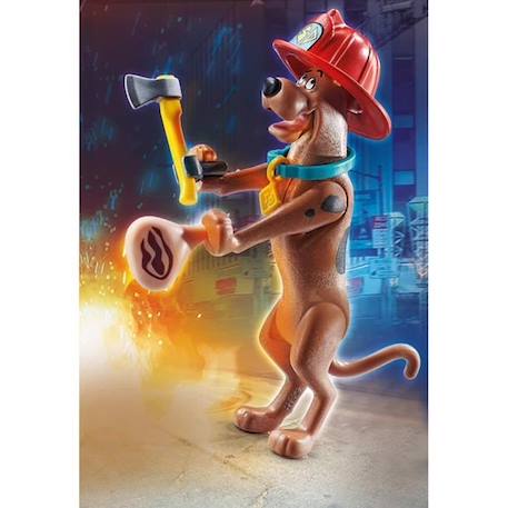 PLAYMOBIL - 70712 - SCOOBY-DOO Pompier - Figurine à collectionner pour enfant de 5 ans et plus MARRON 2 - vertbaudet enfant 