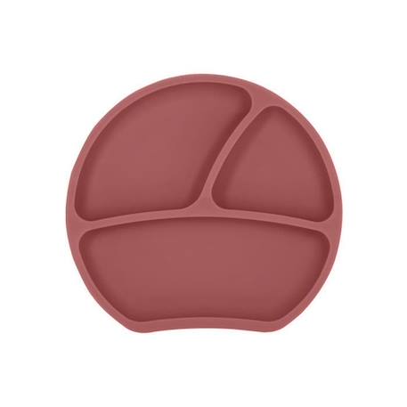 Assiette ventouse en silicone - KINDSGUT - rose foncé - Mixte - Enfant - 6 mois ROSE 1 - vertbaudet enfant 