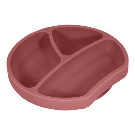 Assiette ventouse en silicone - KINDSGUT - rose foncé - Mixte - Enfant - 6 mois ROSE 3 - vertbaudet enfant 