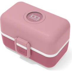 Lunch Box Enfant - Boîte Repas et/ou Goûter 3 Compartiments - Idéal Ecole/Parc - Sans BPA - MB Tresor Rose Blush - MONBENTO  - vertbaudet enfant