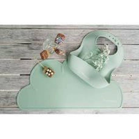 Set de table en forme de nuage en silicone - pistache VERT 2 - vertbaudet enfant 