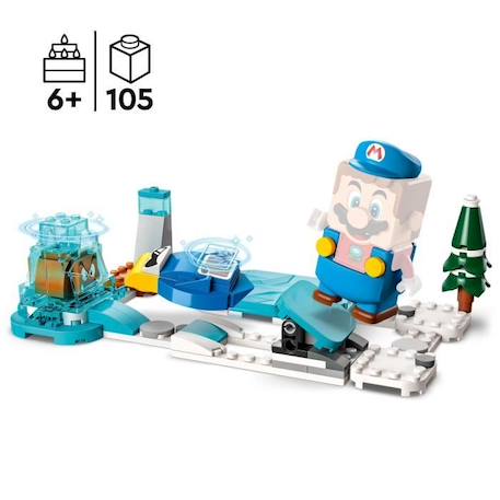 LEGO® Super Mario 71415 Ensemble d'Extension Costume de Mario de Glace et Monde Glacé, Jouet BLANC 3 - vertbaudet enfant 