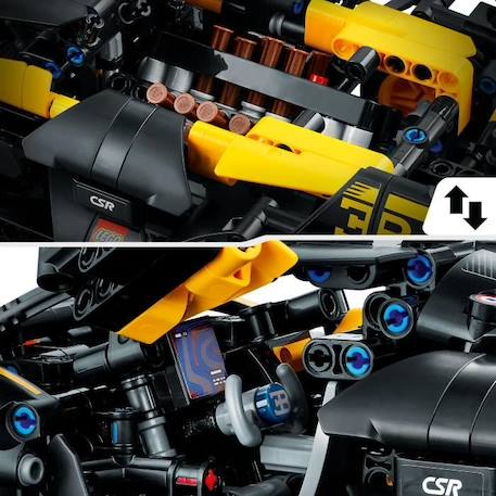 LEGO® Technic 42151 Le Bolide Bugatti, Jouet de Voiture, de Course, Maquette à Construire BLANC 5 - vertbaudet enfant 