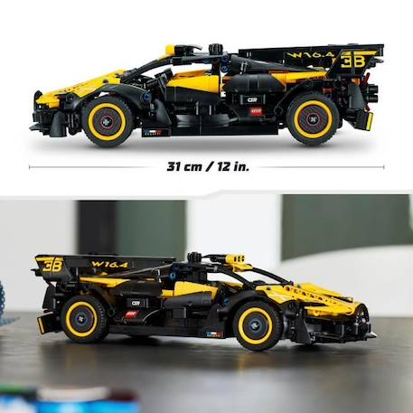 LEGO® Technic 42151 Le Bolide Bugatti, Jouet de Voiture, de Course, Maquette à Construire BLANC 6 - vertbaudet enfant 