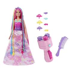 Coffret Poupée mannequin Barbie et sa licorne lumières magiques