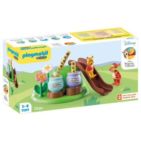 PLAYMOBIL 1.2.3 71317 Winnie l'ourson et Tigrou avec jardin d'abeilles - Disney BLANC 1 - vertbaudet enfant 