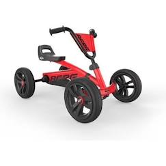 Jouet-Jeux de plein air-Kart à pédales Buzzy Red - BERG - Pour les 2 à 5 ans - Volant et siège réglables - Pneus super silencieux EVA