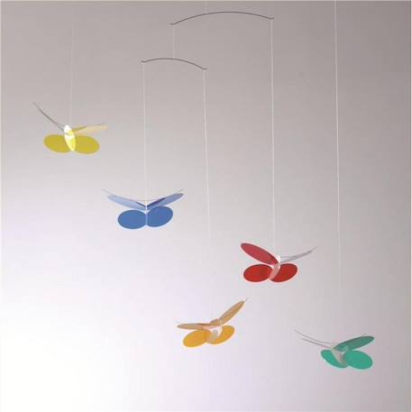 Mobile Papillons - FLENSTED MOBILES - Mixte - Rouge - Enfant - 0 mois - Naissance ROUGE 2 - vertbaudet enfant 