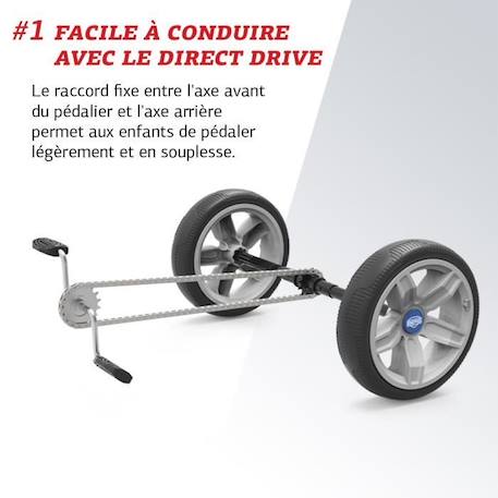 Kart à pédales Reppy Roadster - BERG - Noir/Bleu - Siège réglable - Pneus EVA - Pour enfants de 2,5 à 6 ans NOIR 4 - vertbaudet enfant 