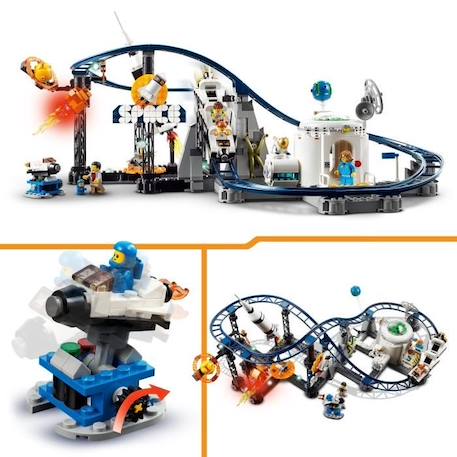 LEGO® Creator 31142 Les Montagnes Russes de l’Espace, Jouet avec Fusée Spatiale, Planètes et Briques VIOLET 3 - vertbaudet enfant 