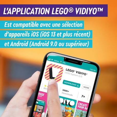 LEGO® 43106 VIDIYO™ Unicorn DJ BeatBox Créateur de Clip Vidéo Musique, Jouet Musical avec Licorne, Appli Set de Réalité Augmentée BLEU 6 - vertbaudet enfant 