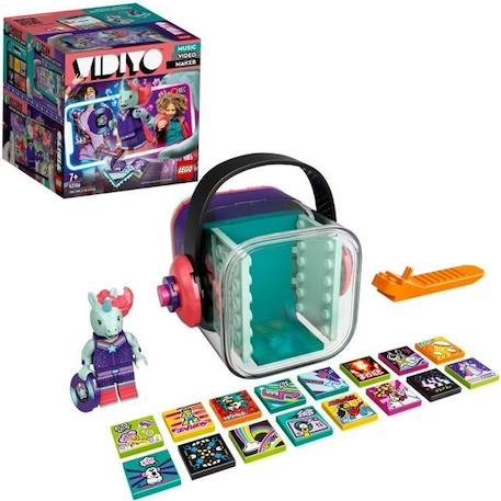 LEGO® 43106 VIDIYO™ Unicorn DJ BeatBox Créateur de Clip Vidéo Musique, Jouet Musical avec Licorne, Appli Set de Réalité Augmentée BLEU 1 - vertbaudet enfant 