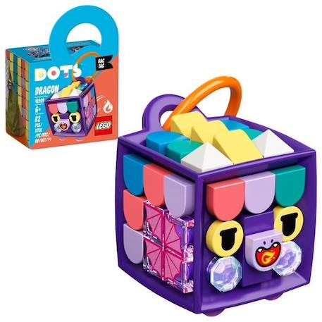 LEGO® 41939 DOTS Porte-Clés Dragon Original, Kit de Loisirs Créatifs, Jouet de Construction pour Enfants dès 6 Ans VIOLET 1 - vertbaudet enfant 