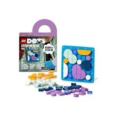 Jouet-Jeux d'imagination-Jeux de construction-LEGO® 41955 DOTS Plaque à Coudre, Loisir Manuelle DIY, Badge Personnalisé Pour Vêtements ou Accessoires