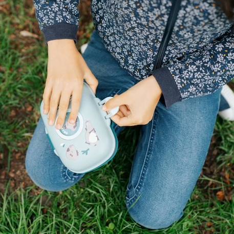 MONBENTO - Boîte à Goûter Snack Box Hermétique - Idéal Pour Ecole ou Parc - MB Gram bleu Capy BLANC 4 - vertbaudet enfant 