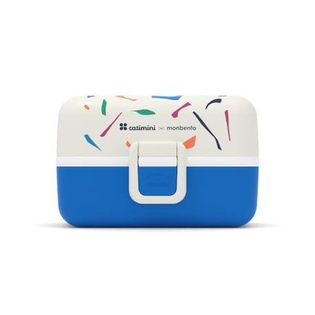 Lunch Box Enfant - Boîte Repas et/ou Goûter 3 Compartiments - Idéal Ecole/Parc - Sans BPA - MB Tresor bleu Terrazzo - MONBENTO BLANC 2 - vertbaudet enfant 