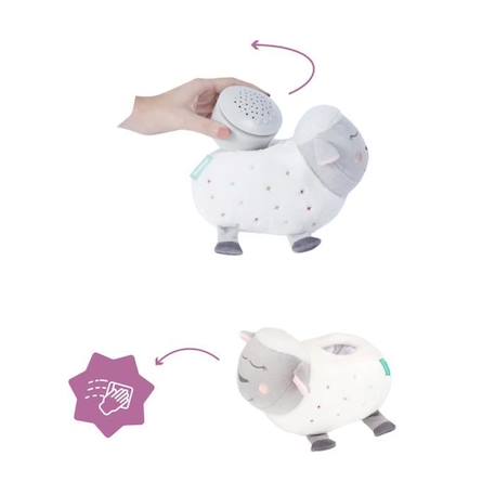 Badabulle Veilleuse Mouton Peluche - Projection d'étoiles & Berceuses BLANC 4 - vertbaudet enfant 