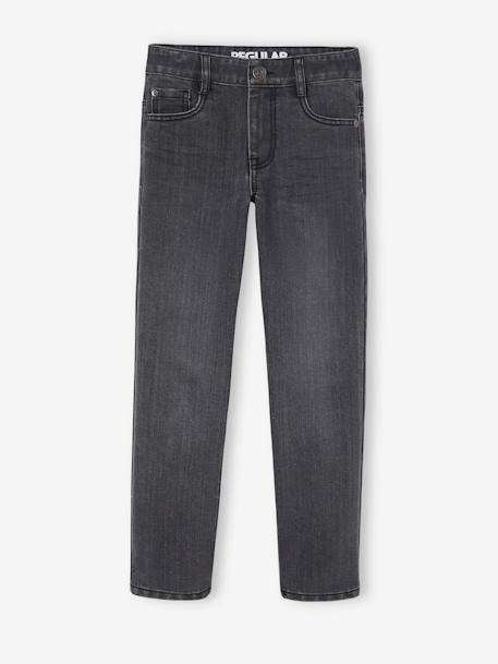 Jean droit indestructible 'waterless' garçon denim brut+denim gris+denim stone 14 - vertbaudet enfant 