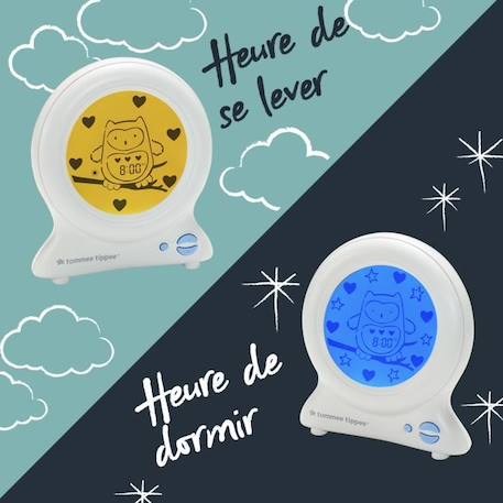 TOMMEE TIPPEE Réveil Éducatif Groclock, Réveil et Veilleuse pour Jeunes Enfants, Alimenté par USB BLANC 3 - vertbaudet enfant 