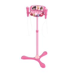 Microphone Barbie sur pied ajustable lumineux avec enceinte, 2 Micros et Effets vocaux  - vertbaudet enfant