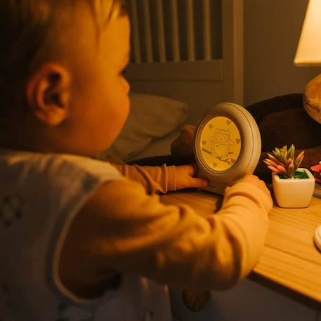 TOMMEE TIPPEE Réveil Éducatif Groclock, Réveil et Veilleuse pour Jeunes Enfants, Alimenté par USB BLANC 4 - vertbaudet enfant 