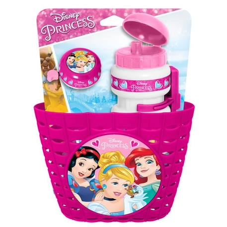 STAMP - DISNEY PRINCESSES - Combo Corbeille + Bidon + Sonnette - Fille - A partir de 3 ans ROSE 2 - vertbaudet enfant 