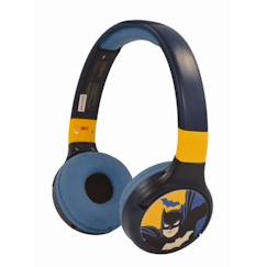 Jouet-Multimédia-casques audio - écouteurs-Casque Bluetooth et Filaire Batman pour enfants avec limitation de son - LEXIBOOK