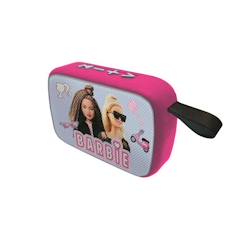 Jouet-Multimédia-micro-karaoké-Enceinte Bluetooth® compacte Barbie avec finition en tissu