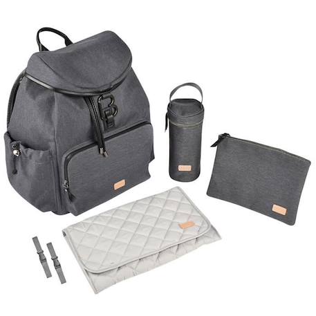 BÉABA Sac Vancouver, Sac à dos à langer, Dark Grey GRIS 3 - vertbaudet enfant 