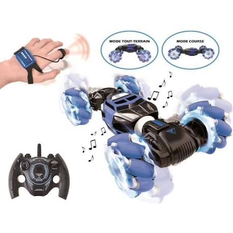 Extreme Crosslander® Voiture télécommandée Tout-Terrain lumineuse et sonore rechargeable avec télécommande + bracelet de contrôle NOIR 1 - vertbaudet enfant 