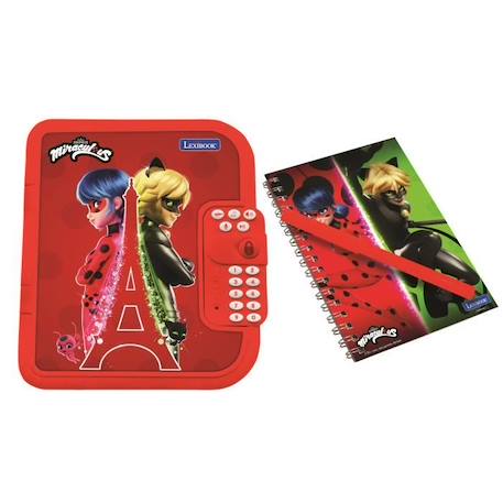 Journal intime électronique avec coffre-fort Miraculous ROUGE 1 - vertbaudet enfant 