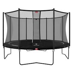 Jouet-Jeux de plein air-Jeux de jardin-BERG - Favorit trampoline Regular 380 cm black + Safety Net Comfort