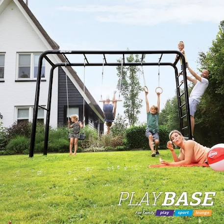 Accessoire Trapèze en bois pour aire de jeux PlayBase BERG (sans portique) BEIGE 2 - vertbaudet enfant 