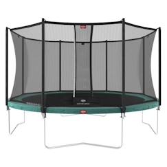 Jouet-BERG - Favorit Trampoline d'extérieur gris 430 avec filet de protection Comfort