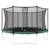 BERG - Favorit Trampoline d'extérieur gris 430 avec filet de protection Comfort VERT 1 - vertbaudet enfant 