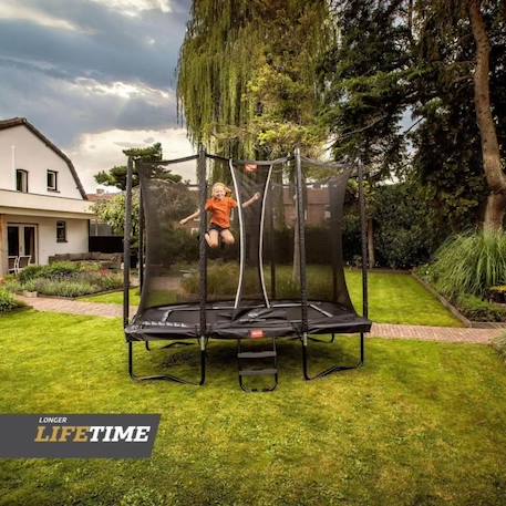 BERG - Ultim Favorit trampoline Regular 280 cm black+ Safety Net Comfort NOIR 2 - vertbaudet enfant 