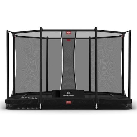 BERG - Trampoline Ultim Favorit InGround 330 Black + Safety Net Comfort NOIR 1 - vertbaudet enfant 