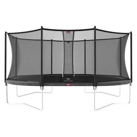 Trampoline BERG Grand Favorit Regular 520 Grey + Safety Net Comfort GRIS 1 - vertbaudet enfant 