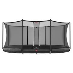 Jouet-Jeux de plein air-Jeux de jardin-Trampoline BERG Grand Favorit InGround 520 Grey et Safety Net Comfort