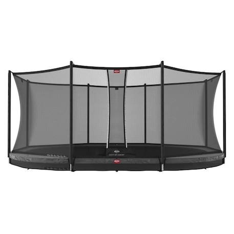 Trampoline BERG Grand Favorit InGround 520 Grey et Safety Net Comfort GRIS 1 - vertbaudet enfant 