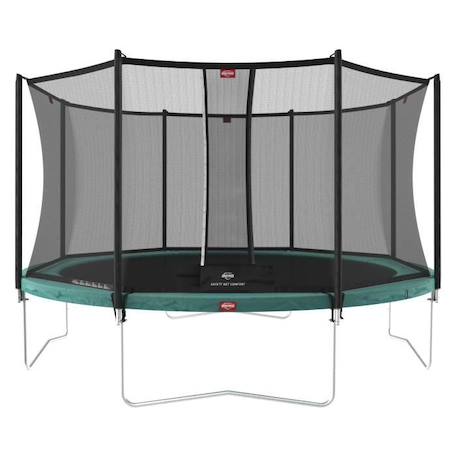 BERG - Favorit Regular Trampoline d'extérieur suspendu 380 vert + Filet de sécurité Comfort VERT 1 - vertbaudet enfant 