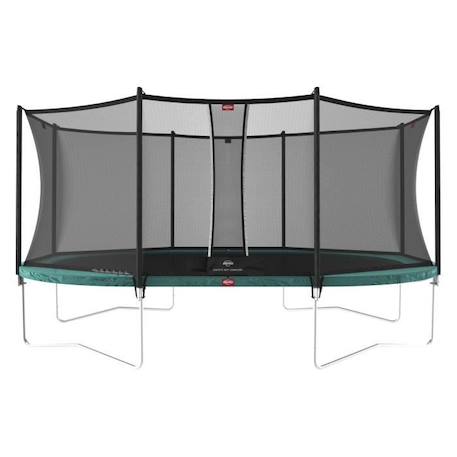 Trampoline BERG Grand Favorit Regular 520 Green + Safety Net Comfort VERT 1 - vertbaudet enfant 