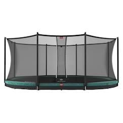 Jouet-Jeux de plein air-Jeux de jardin-Trampoline BERG Grand Favorit InGround 520 Green + Safety Net Comfort