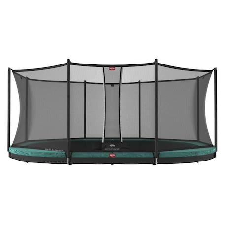 Trampoline BERG Grand Favorit InGround 520 Green + Safety Net Comfort VERT 1 - vertbaudet enfant 