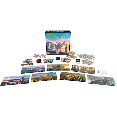 Repos Production | 7 Wonders - Nouvelle version | Unbox Now | Jeu de société | À partir de 10 ans | 3 à 7 joueurs | 30 minutes MARRON 4 - vertbaudet enfant 