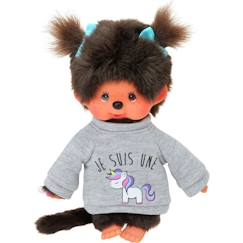 Jouet-Bandai - Peluche monchhichi licorne 20 cm