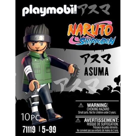 Figurine - PLAYMOBIL - Asuma - Naruto Shippuden - Vert - Multicolore - Enfant VERT 3 - vertbaudet enfant 