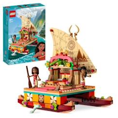 Jouet-Jeux d'imagination-LEGO® Disney Princesse 43210 Le Bateau d’Exploration de Vaiana, Jouet avec Dauphin, Mini-Poupée
