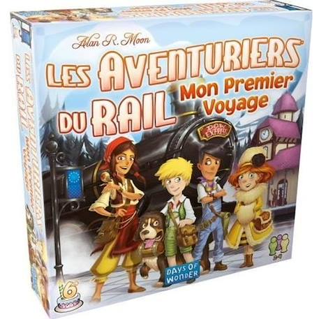 LES AVENTURIERS DU RAIL Mon Premier Voyage - Jeu de société ROUGE 1 - vertbaudet enfant 