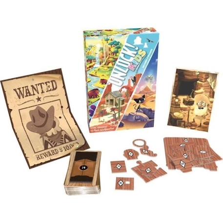 Unlock! Kids Histoires Epoques - Asmodee - Jeu de société - Enigmes et aventures pour enfants BLEU 4 - vertbaudet enfant 